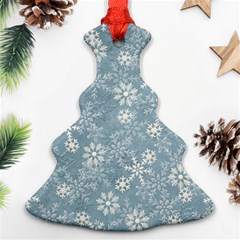 Snow-frozen Christmas Tree Ornament (two Sides) by nate14shop