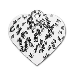 Spirals Dog Tag Heart (one Side)