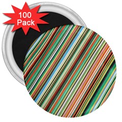 Stripe-colorful-cloth 3  Magnets (100 Pack) by nate14shop