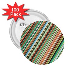 Stripe-colorful-cloth 2 25  Buttons (100 Pack)  by nate14shop