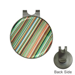 Stripe-colorful-cloth Hat Clips With Golf Markers by nate14shop