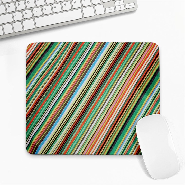 Stripe-colorful-cloth Large Mousepads