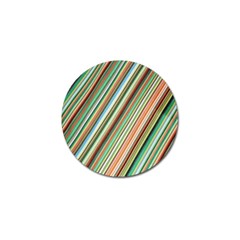 Stripe-colorful-cloth Golf Ball Marker