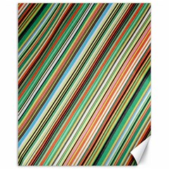 Stripe-colorful-cloth Canvas 16  X 20  by nate14shop