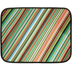 Stripe-colorful-cloth Fleece Blanket (mini) by nate14shop