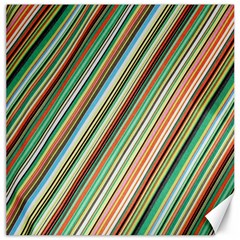 Stripe-colorful-cloth Canvas 20  X 20  by nate14shop