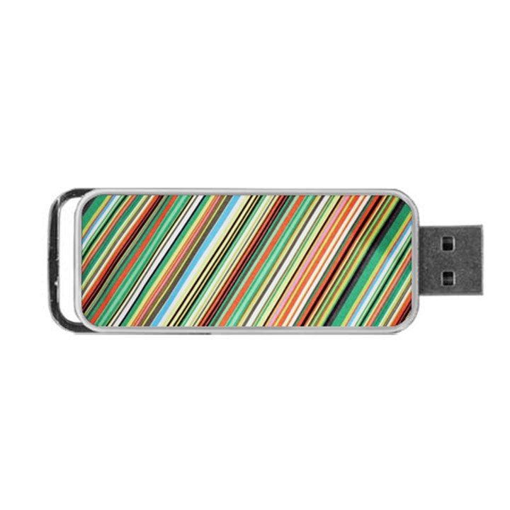 Stripe-colorful-cloth Portable USB Flash (One Side)