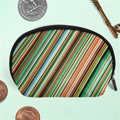 Stripe-colorful-cloth Accessory Pouch (large) by nate14shop