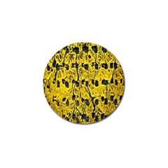 Yellow-abstrac Golf Ball Marker (10 Pack) by nate14shop