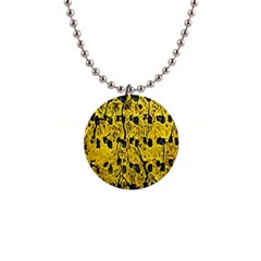 Yellow-abstrac 1  Button Necklace by nate14shop