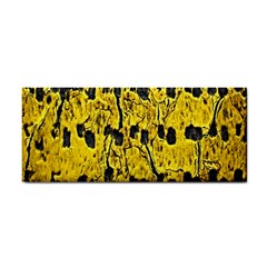 Yellow-abstrac Hand Towel by nate14shop