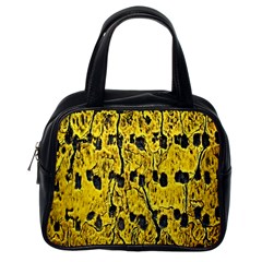 Yellow-abstrac Classic Handbag (one Side)