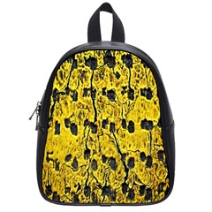 Yellow-abstrac School Bag (small) by nate14shop