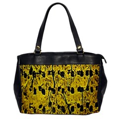 Yellow-abstrac Oversize Office Handbag by nate14shop