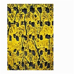 Yellow-abstrac Small Garden Flag (two Sides)