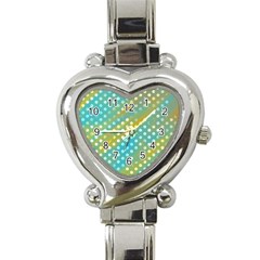 Abstract-polkadot 01 Heart Italian Charm Watch