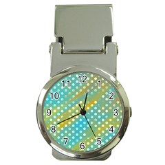 Abstract-polkadot 01 Money Clip Watches by nate14shop