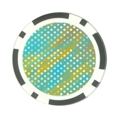 Abstract-polkadot 01 Poker Chip Card Guard by nate14shop