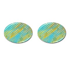 Abstract-polkadot 01 Cufflinks (oval) by nate14shop