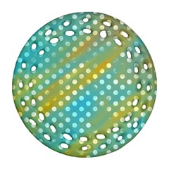 Abstract-polkadot 01 Ornament (round Filigree) by nate14shop