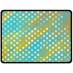 Abstract-polkadot 01 Double Sided Fleece Blanket (large)  by nate14shop