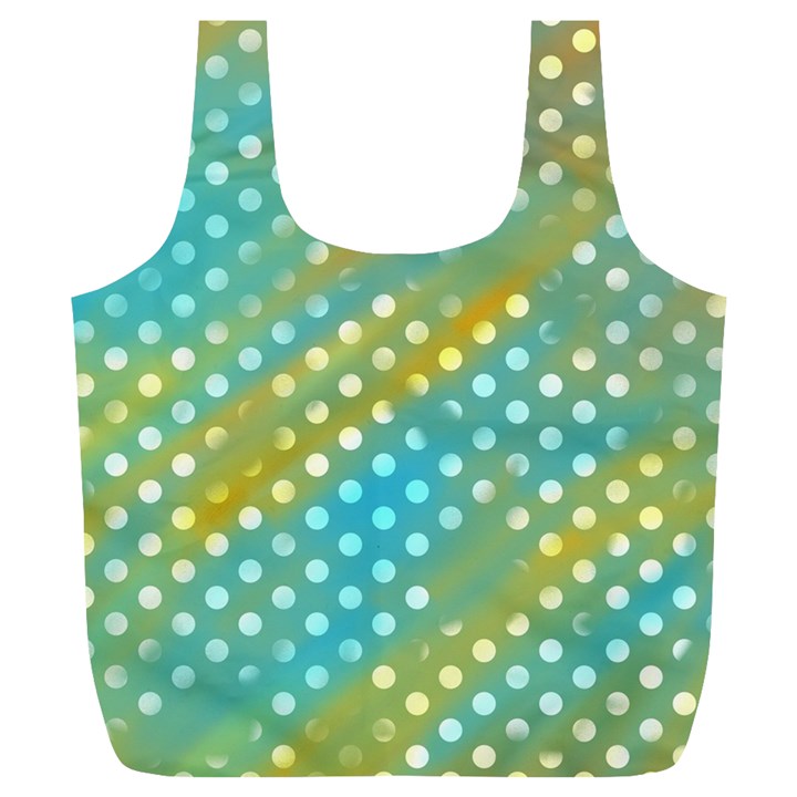 Abstract-polkadot 01 Full Print Recycle Bag (XL)