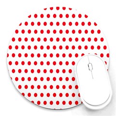 Abstract-polkadot 02 Round Mousepads by nate14shop