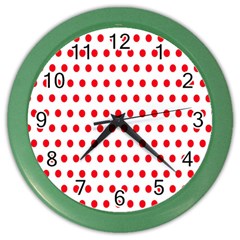 Abstract-polkadot 02 Color Wall Clock by nate14shop