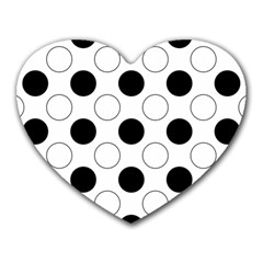 Abstract-polkadot 03 Heart Mousepads by nate14shop