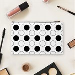 Abstract-polkadot 03 Cosmetic Bag (Medium) Back