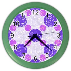 Art-polka Color Wall Clock by nate14shop