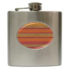 Background-lines Hip Flask (6 Oz) by nate14shop