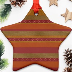 Background-lines Star Ornament (two Sides)