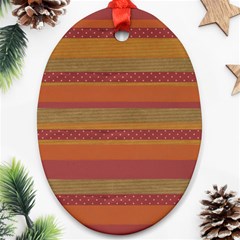 Background-lines Oval Ornament (two Sides)