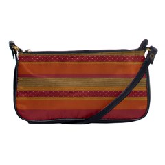 Background-lines Shoulder Clutch Bag