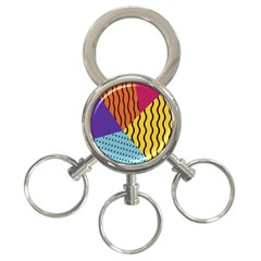 Background-lines-callor 3-ring Key Chain by nate14shop