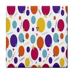 Background-polkadot 01 Tile Coaster by nate14shop