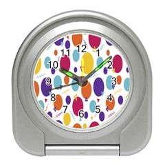 Background-polkadot 01 Travel Alarm Clock