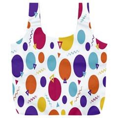 Background-polkadot 01 Full Print Recycle Bag (xxxl)