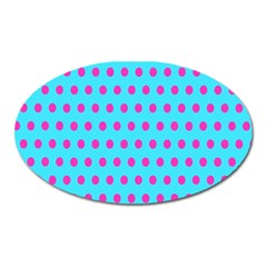 Background-polkadot 02 Oval Magnet by nate14shop