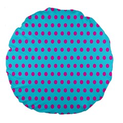 Background-polkadot 02 Large 18  Premium Flano Round Cushions by nate14shop