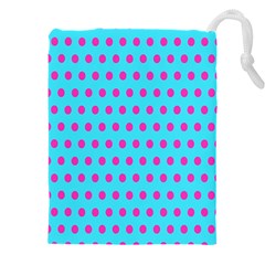 Background-polkadot 02 Drawstring Pouch (4xl) by nate14shop