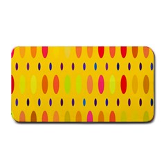 Banner-polkadot-yellow Medium Bar Mats by nate14shop