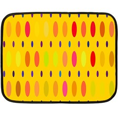 Banner-polkadot-yellow Fleece Blanket (mini) by nate14shop