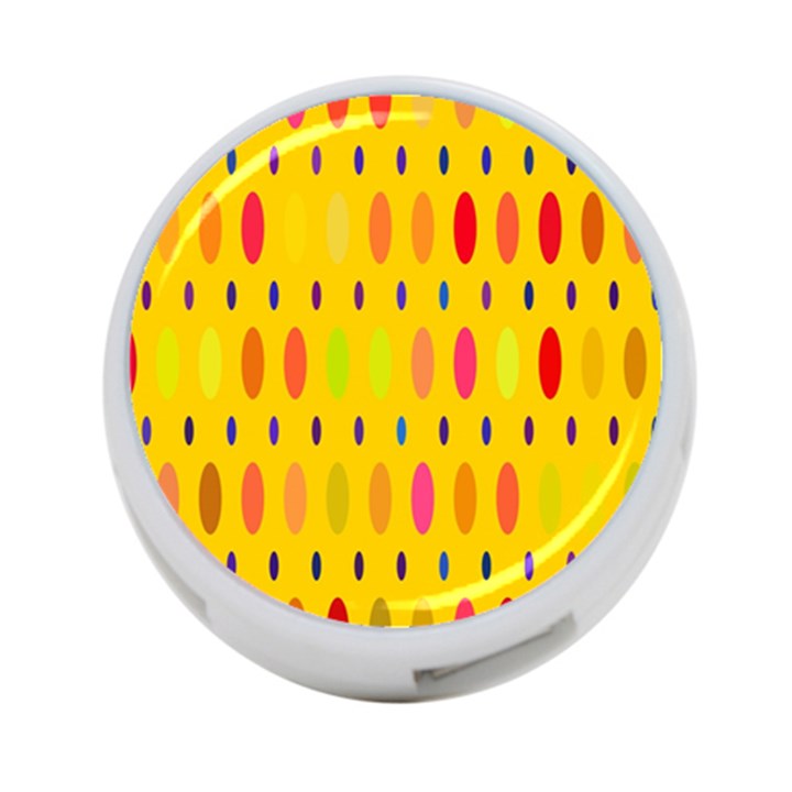 Banner-polkadot-yellow 4-Port USB Hub (One Side)