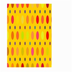 Banner-polkadot-yellow Large Garden Flag (two Sides) by nate14shop