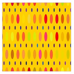 Banner-polkadot-yellow Square Satin Scarf (36  X 36 ) by nate14shop