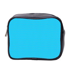 Blue,polkadots,polka Mini Toiletries Bag (two Sides) by nate14shop