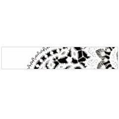 Im Fourth Dimension Black White 3 Large Flano Scarf  by imanmulyana