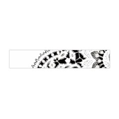 Im Fourth Dimension Black White 3 Flano Scarf (mini) by imanmulyana